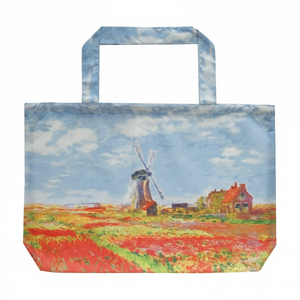 AU-01022 borsa antipioggia artistica Monet "campo tulipano" Cover elegante Tote Bag promozionale - Product Image 1
