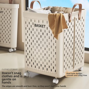 Cesto <span class=keywords><strong>per</strong></span> Bucato Pieghevole di Grande Capacità in Materiale PP <span class=keywords><strong>per</strong></span> Conservazione Vestiti Domestici e Uso <span class=keywords><strong>Bagno</strong></span> <span class=keywords><strong>Design</strong></span> Lussuoso e Leggero - Product Image 4