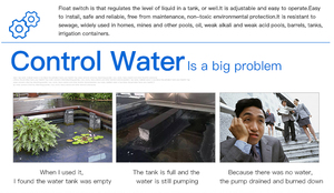 Aikon厂家直销IP68液位传感器7年保修浮动开关，用于水泵控制 - Product Image 2