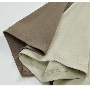 280 Gsm T-shirt court personnalisable Y2K Neck Top Brésil Slim Fit Jersey Ringer T-shirts 100% coton personnalisé 280 personnalisation - Product Image 4