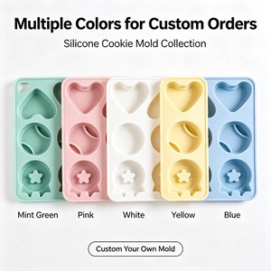 OEM Heart Shape <b>Silicone</b> Cake Mold 12-Cavity <b>Baking</b> Tray for Chocolate Jelly Soap Cupcakes Eco-Friendly Dishwasher Safe Food - Product Image 4