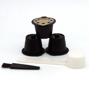 Filtres à café vides en plastique PP écologiques rechargeables de haute qualité, 3 pièces, couleur argent, en stock, pour usage en café - Product Image 1