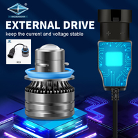 Usine En Gros Voiture Lumières LED Antibrouillard 40W H4 H7 Ampoule 9005 9V 32V Universel Camion Lampe 6000K Système D'éclairage Automatique