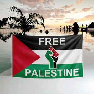 Drapeau palestinien en polyester, impression numérique, anti-plis, 3x5 pieds, pour agiter le drapeau - Product Image 3