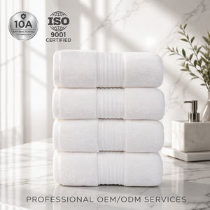 Juegos de Toallas de Lujo con Logotipo Personalizado, Toallas Faciales y de Mano, Toallas de <span class=keywords><strong>Playa</strong></span> 100% Algodón, Toallas Blancas de Hotel para Peluquería - Product Image 1