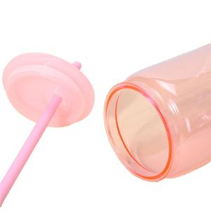 Vaso de Plástico Personalizado de 16 oz, Libre de BPA, con Forma de Lata de Leche, Jugo o Cerveza, con Pajita y Tapa - Product Image 5