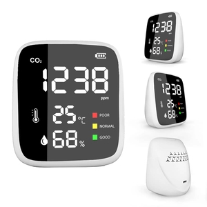 Détecteur de CO2 compact HEDAO Mini USB rechargeable DM1308B, moniteur de température et d'humidité, surveillance du CO2 en temps réel en intérieur - Product Image 1