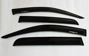 Car Door windows Visor <strong>Rain</strong> Guard <strong>Deflector</strong> in Double Color (silver and Black) - Product Image 2