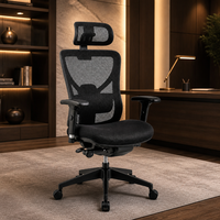 Chaise de bureau ergonomique de luxe haut de gamme en gros, design moderne avec réglage en hauteur, chaise pivotante en maille pour mobilier commercial