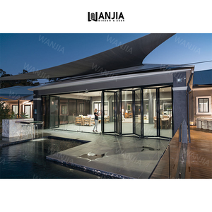 Nhiệm vụ nặng nề thủy tinh ven biển Cửa thương mại gấp cửa kính nhiệt phá vỡ Bifold cửa - Product Image 5