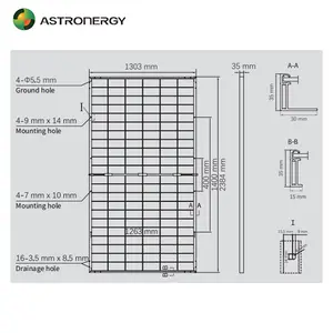 ASTRONERGY panel surya 645w, panel surya 650w 655w 660w 665w efisiensi tinggi