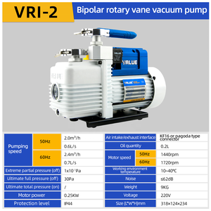 VRI-2 двухступенчатый охлаждающий мини-роторный вакуумный насос - Product Image 2