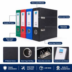 Custom Logo OEM Lever Arch File A4 80mm PP <strong>Ring</strong> <strong>Binder</strong> Bulk Office Filing <strong>Folder</strong> 500 Sheets 4 Colors Metal Edge <strong>Ring</strong> 2mm Board - Product Image 2
