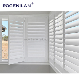 Rogenilan Tùy Chỉnh Thời Tiết Nhôm Trắng Cửa Chớp Ngang Louver Cửa Sổ Màn Trập Rèm Gấp Màn Hình - Product Image 2