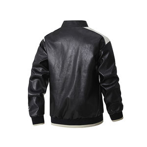 جاكيت رجالي جلد من البولي يوريثان بتطريز ومقاسات كبيرة، تصميم حسب الطلب بجودة عالية، الأكثر مبيعاً ومناسب لفصل الشتاء - Product Image 2
