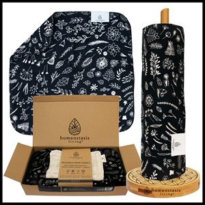 Serviettes en papier réutilisables en coton | Cadeau zéro déchet | Serviettes en papier écologiques, serviettes en papier lavables en tissu, sans papier - Product Image 5