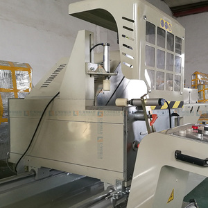 เครื่องตัดอลูมิเนียมแบบสองหัว E-WORLD CNC ความแม่นยำสูง สำหรับทำหน้าต่างและประตู 380V 4.4kw รับประกัน 1 ปี - Product Image 5