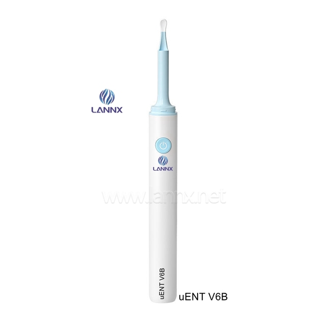 LANNX UENT V6B Best Selling Waterproof Wifi Visual Otoscope Cleaner With Light Ear Wax Removal Camera Ear Cleaning Endoscope