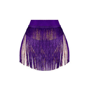 Vente chaude vacances d'été à la mode maillots de bain couleur unie frange plage une pièce imperméable séchage rapide 100% Polyester Sexy hanche - Product Image 6