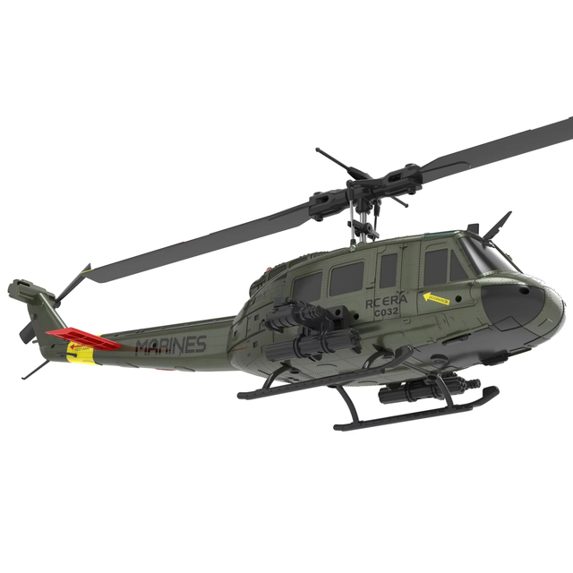 UH-1 6 CH Aileronless Reverse Flying Stunt Helicopter Smart Remote Control Gas-Powered Aircraft Model Toy RC Batteries Charger