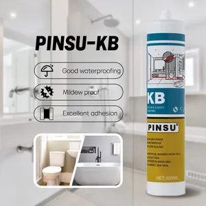 PINSU-KB resistenza all'acqua bagno cucina a lunga durata di protezione muffa sigillante trasparente neutro