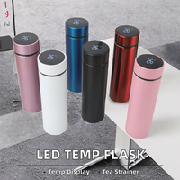 Thermos isotherme à vide avec affichage numérique de la température LED intelligent, design classique, bouteille d'eau en acier inoxydable