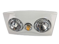 Chauffe-plat de plafond 550W à double lampe chauffante, éclairage LED 8W, protection contre la surchauffe, 220V à 240V, pour hôtel, maison, salle de bain