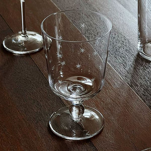 Verres à vin en verre de la série Nuit étoilée, verres hauts, verres à eau, verres à <span class=keywords><strong>dessert</strong></span>, verre à vin moderne - Product Image 6