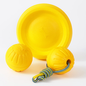 ของเล่นสุนัขแบบลูกบอลลอยน้ำ EVA พร้อมเชือก สำหรับฝึกสัตว์เลี้ยง - Product Image 5