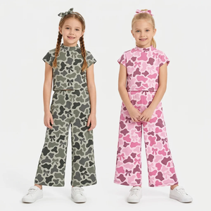 Nouvelles tenues pour enfants, vêtements pour la Saint-Valentin, ensembles à pois, nœuds, volants, ensembles évasés pour filles - Product Image 5