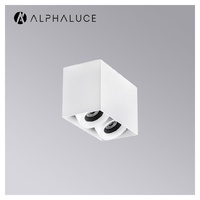 Projecteur triple tête IP65 réglable à montage en surface pour réceptions d'hôtels, magasins de mode et couloirs d'appartements