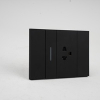 Enchufe Estándar Americano Bipolar con Acabado Mate, Diseño Modular de Dos Tonos, Tipo KLASS 118, IP23, Construcción Premium