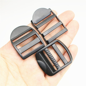 Hebilla de bloqueo de escalera de aleación de <span class=keywords><strong>Metal</strong></span> resistente negro mate personalizada, correa de ajuste, hebilla de escalera deslizante para correa de mochila, cinturón de 25mm - Product Image 6