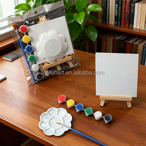 Hot Bán tự làm vải sơn Kit pre-in Acrylic nghệ thuật thiết lập với bàn chải cho sáng tạo tác phẩm nghệ thuật - Product Image 2
