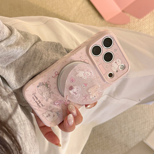 Funda de Teléfono con Diseño de Gato de Dibujos Animados y Soporte de Corazón para iPhone 17 Pro Max, Funda para iPhone <span class=keywords><strong>11</strong></span>, 12, 13, 15, 16 Plus - Product Image 6