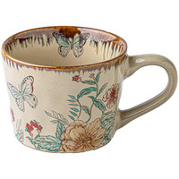 Mug en céramique au design floral rétro incroyablement élégant, tasse à café, verre à eau de fabrication exquise, compatible lave-vaisselle, Chine continentale
