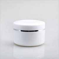 Pot cosmétique en PP blanc à paroi simple ZL 7oz 200g avec bouchon à vis pour sérum, masque facial, lotion, imprimé sérigraphié GUA Place Origin