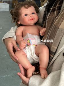 Muñeca Bebé Reborn Realista de Silicona Sólida de 18 Pulgadas con Cabello Injertado a Mano, Regalo - Product Image 6