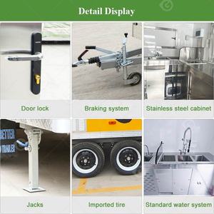 Foodtruck, <span class=keywords><strong>chariot</strong></span> de nourriture, camion de restauration, <span class=keywords><strong>mini</strong></span> stand de hot-dogs, remorque, <span class=keywords><strong>chariot</strong></span> de charcuterie - Product Image 3