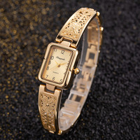 Montres-bracelets de luxe de marque supérieure en or et argent, à quartz, avec bracelet en métal, pour femmes, élégantes, cadeau pour dames, Reloj Mujer