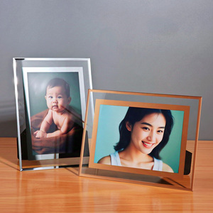Cadre <span class=keywords><strong>photo</strong></span> en <span class=keywords><strong>verre</strong></span> cristal écologique TX10217, impression UV, design personnalisé, tailles 6/7/8 pouces, haut de gamme, certificat A4, récompense - Product Image 4