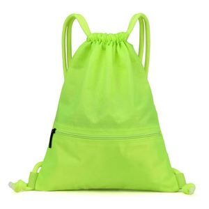 High Quality Gym Sport Soccer Pattern Polyester Wholesale <b>Drawstring</b> <b>Backpack</b> - Product Image 6