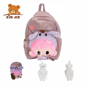 Girls School Plush Backpack Plush Toy Cute And Practical Schoolbag Plush Toy