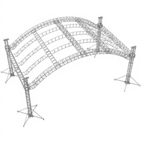 Techo de Arco de Aleación de Aluminio para Curvas Suaves, Gran Capacidad de Carga, Diseño Modular, Instalación Rápida, Atractivo Visual para Eventos