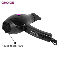 Sèche-cheveux domestique à moteur AC personnalisé Bonnet ionique Sèche-cheveux de salon professionnel NOIR Plastique électrique vierge AMERICAN 2000w ROHS