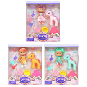 Premium <b>Vinyl</b> 13cm Princess Model Toy with Grooming Brush and Accessories in Plastic <b>Window</b> Box for Kids Birthday Party Favor - Product Image 5