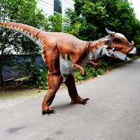   Costume de dinosaure animatronique léger pour fête sur le thème des dinosaures, Styxosaurus, costume de dinosaure robotique marchant pour spectacle