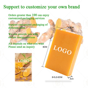 Savon bio vegan au curcuma prêt à être expédié, nettoyage en profondeur, apaisant doux, savon éclaircissant pour le corps - Product Image 6