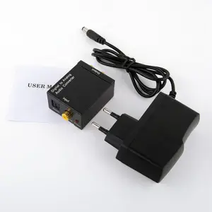 Quang kỹ thuật số Toslink Coax để Analog L/R RCA chuyển đổi âm thanh Bộ chuyển đổi TV Video