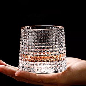 Juego de regalo de vasos de <span class=keywords><strong>whisky</strong></span> giratorios japoneses, vaso de <span class=keywords><strong>whisky</strong></span> giratorio Irregular tallado, vaso de <span class=keywords><strong>whisky</strong></span> de cristal rayado - Product Image 4